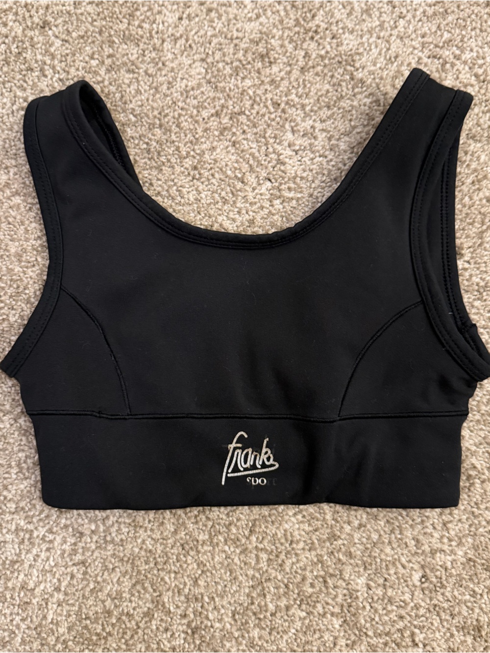 Franki Black Kids Sports Bra Top